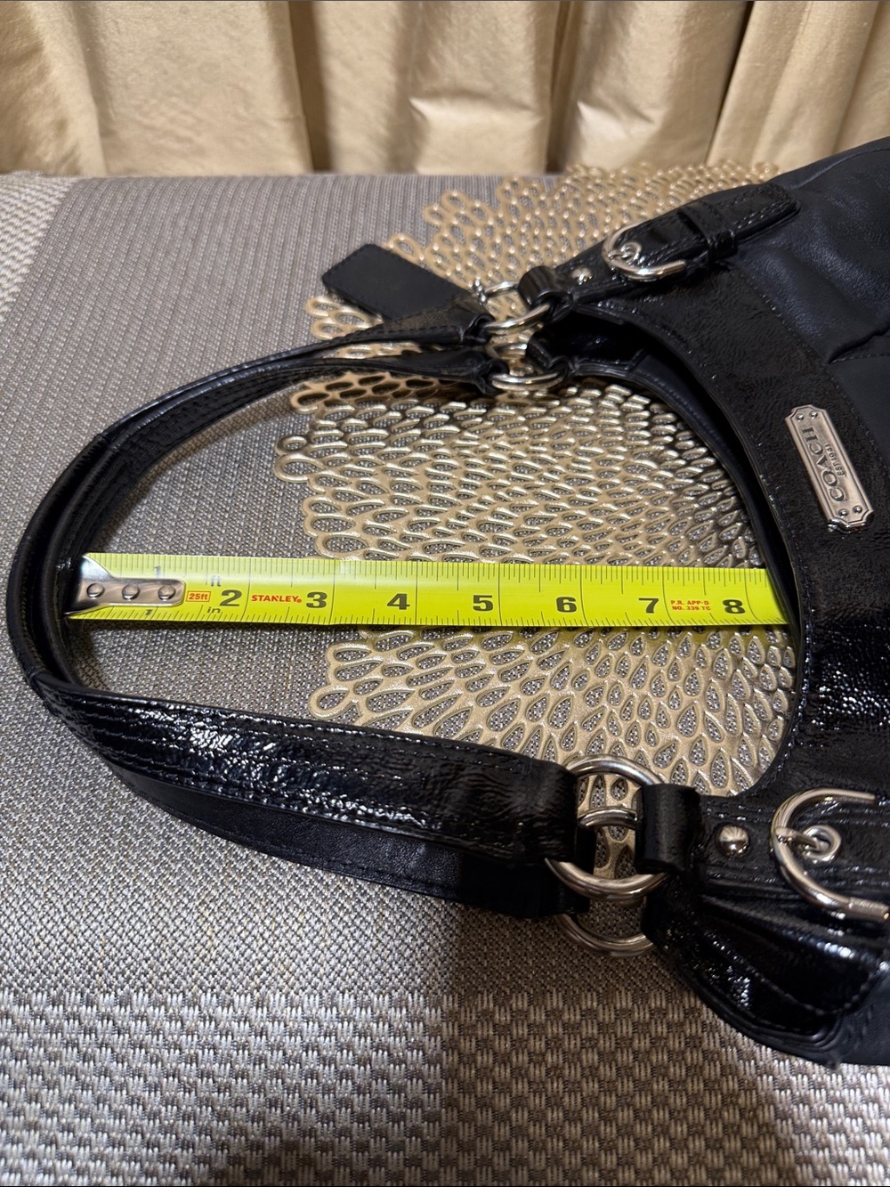 Coach Soho Black Leather Hobo Shoulder Bag | Style F19453 - Picture 14 of 15